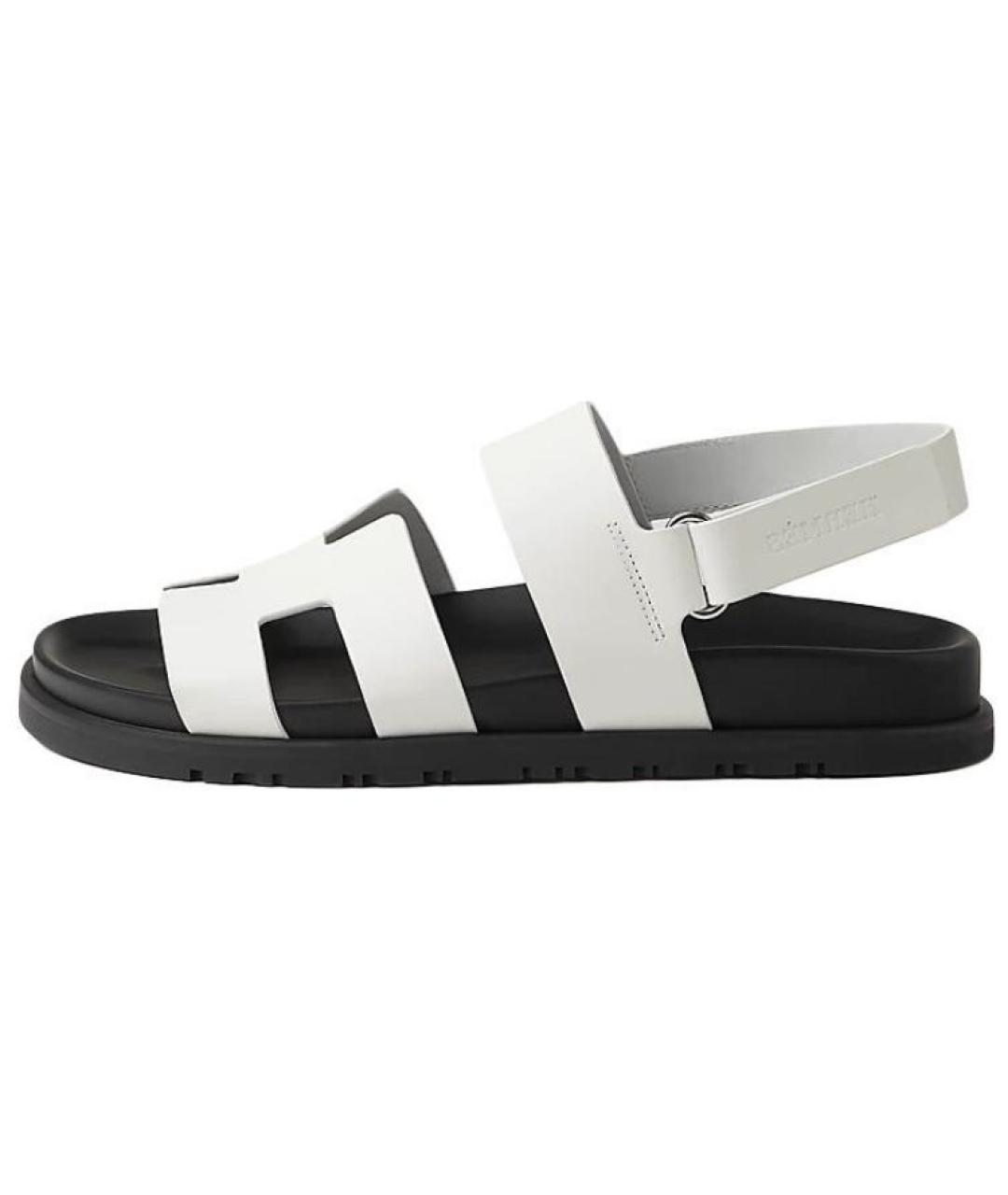 HERMES Белые сандалии, фото 2