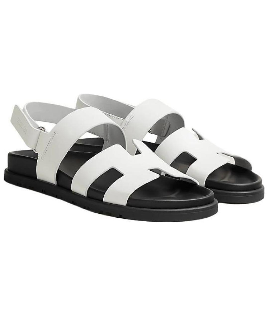HERMES Белые сандалии, фото 4