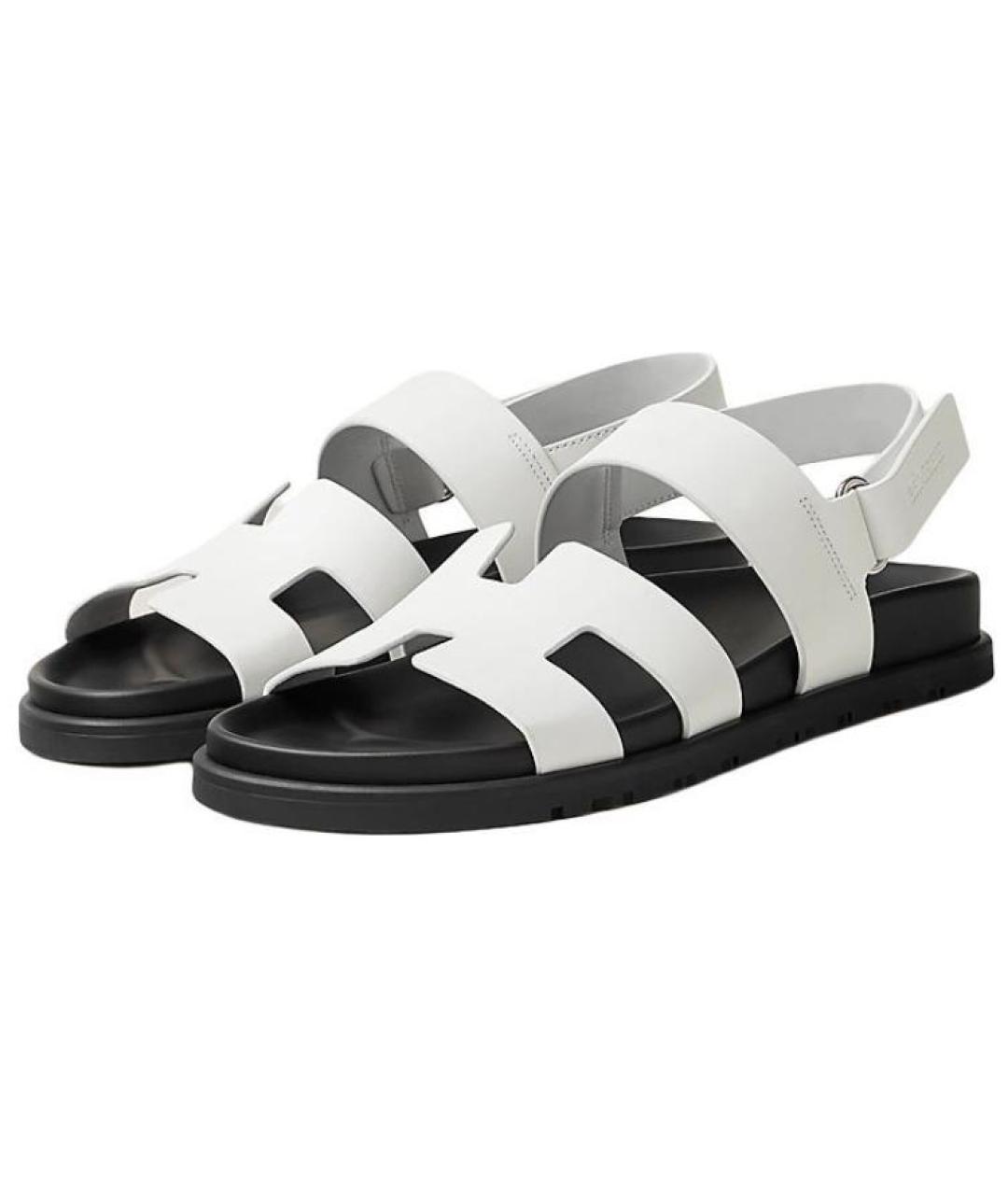 HERMES Белые сандалии, фото 3