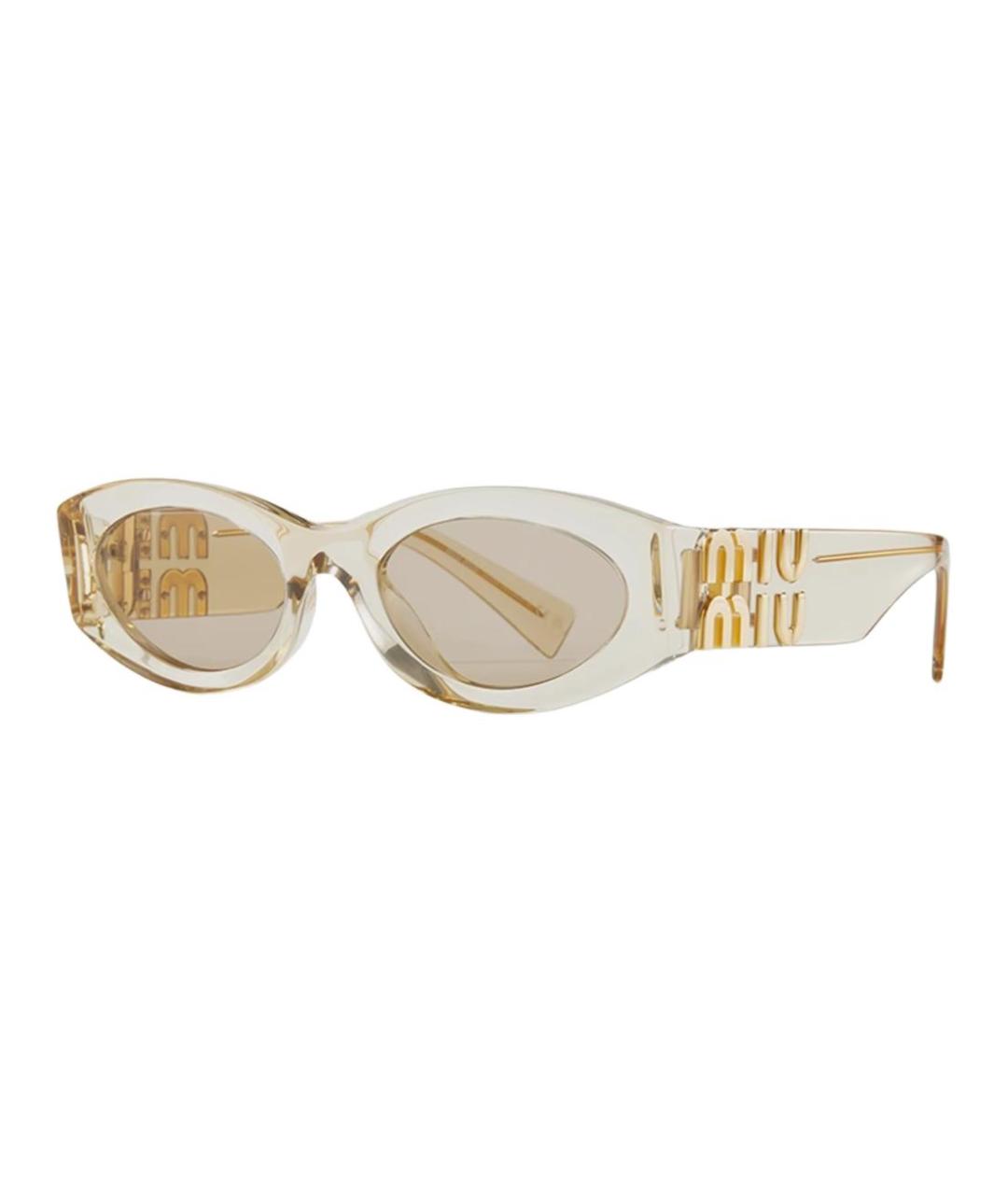 MIU MIU Серые пластиковые солнцезащитные очки, фото 1