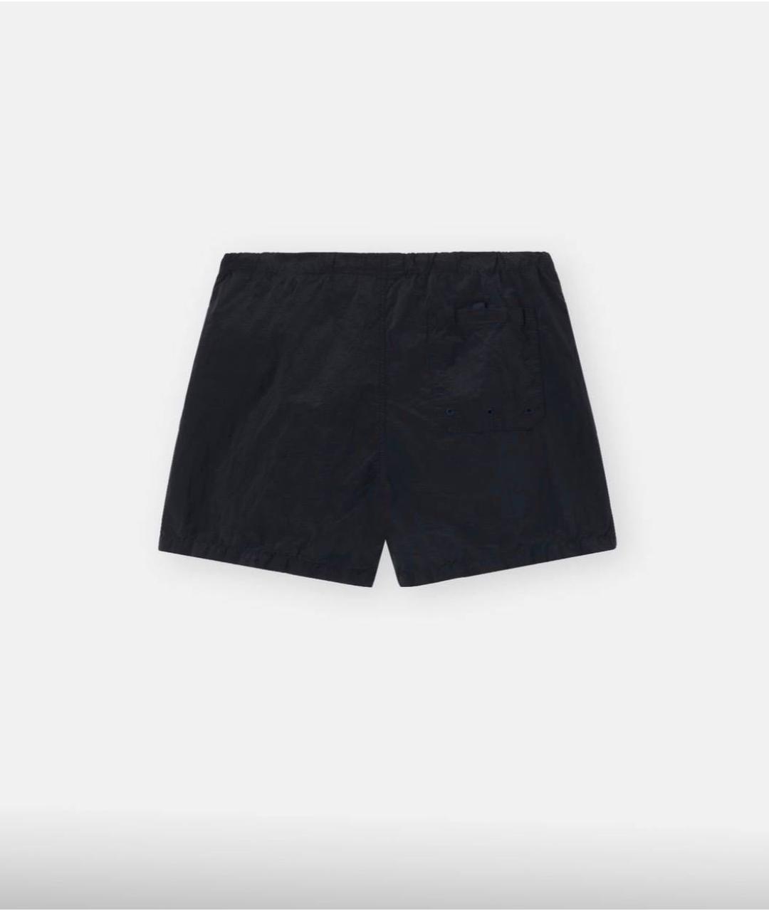STONE ISLAND Черные полиамидовые шорты, фото 2