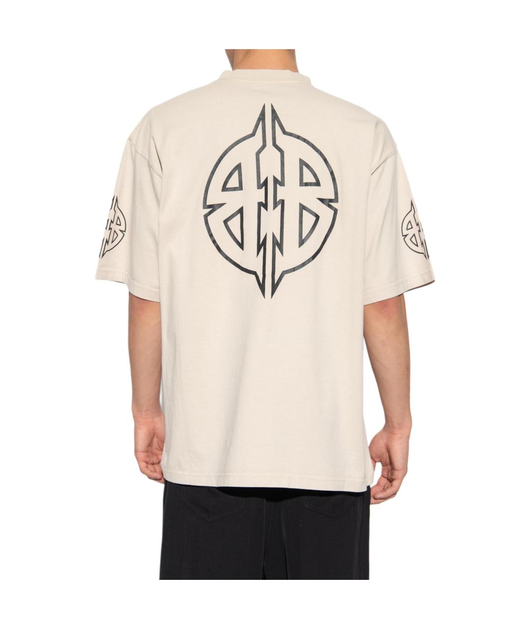 BALENCIAGA Коричневая футболка, фото 5