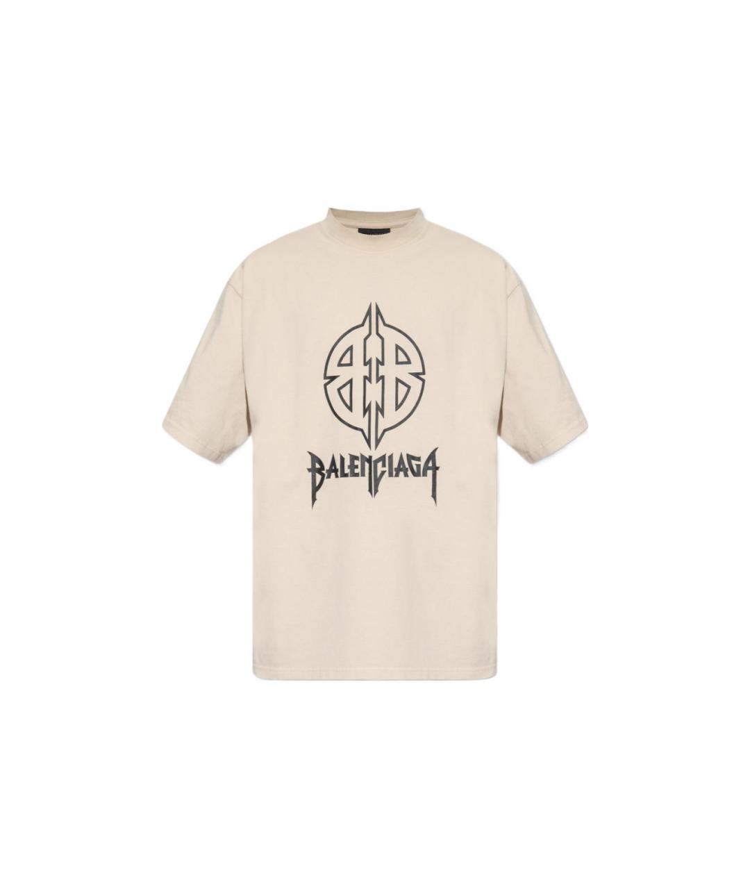 BALENCIAGA Коричневая футболка, фото 6