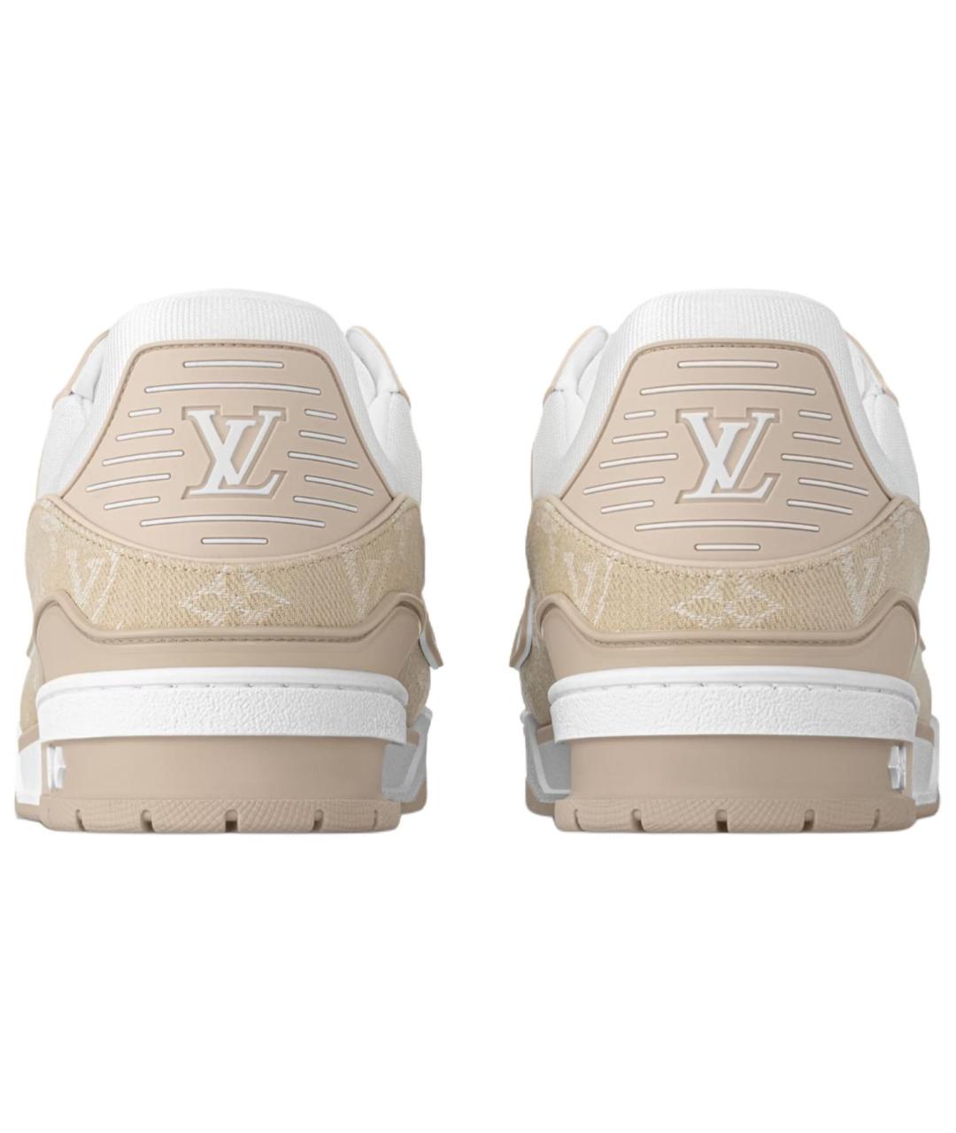 LOUIS VUITTON Бежевые низкие кроссовки / кеды, фото 5