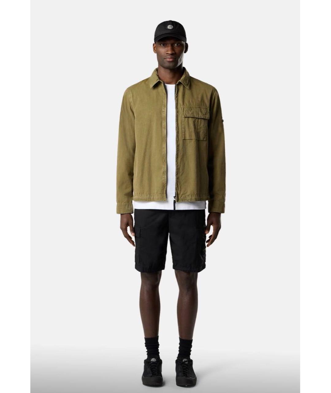 STONE ISLAND Черные полиамидовые шорты, фото 4