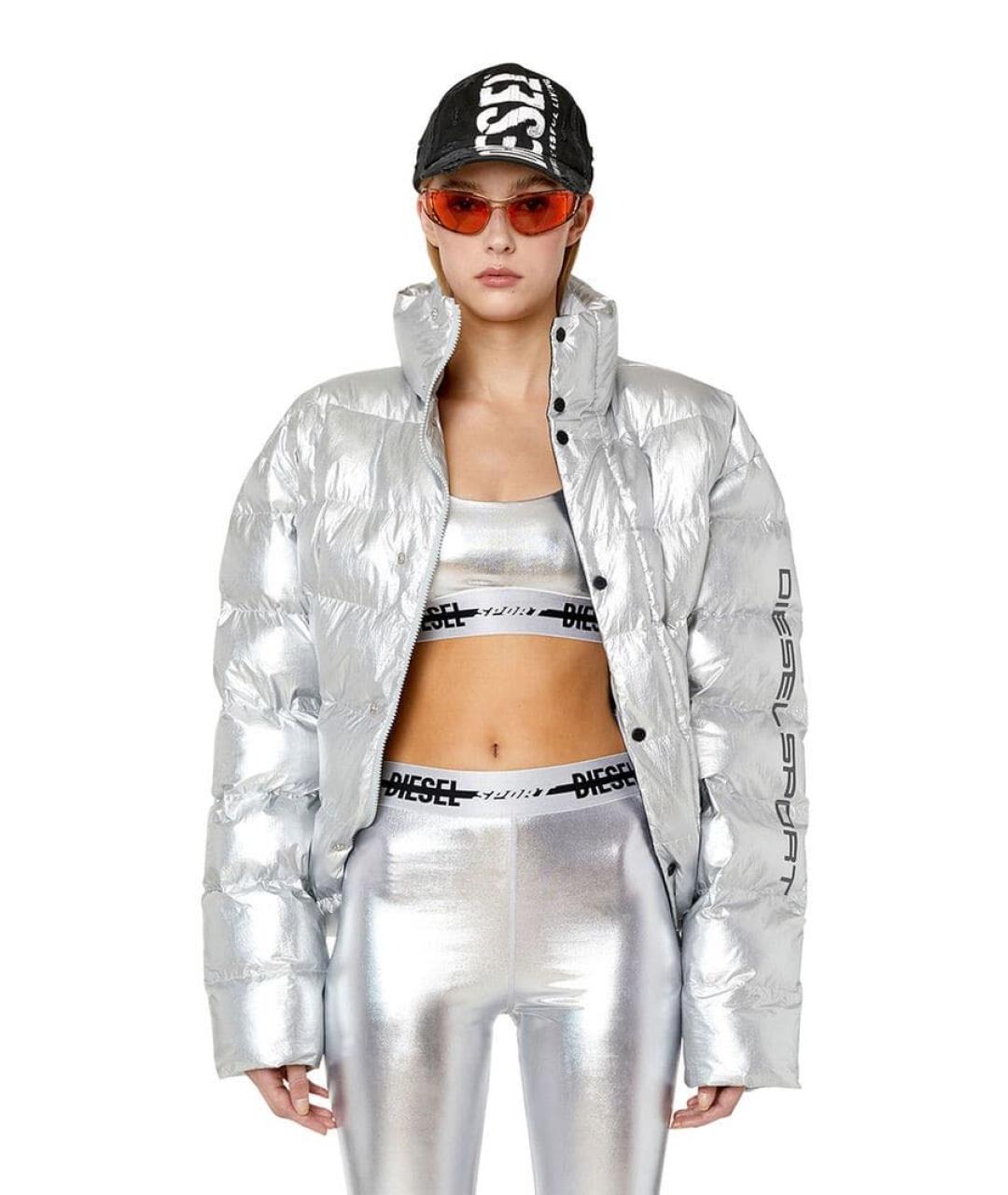 DIESEL Серебряная куртка, фото 2