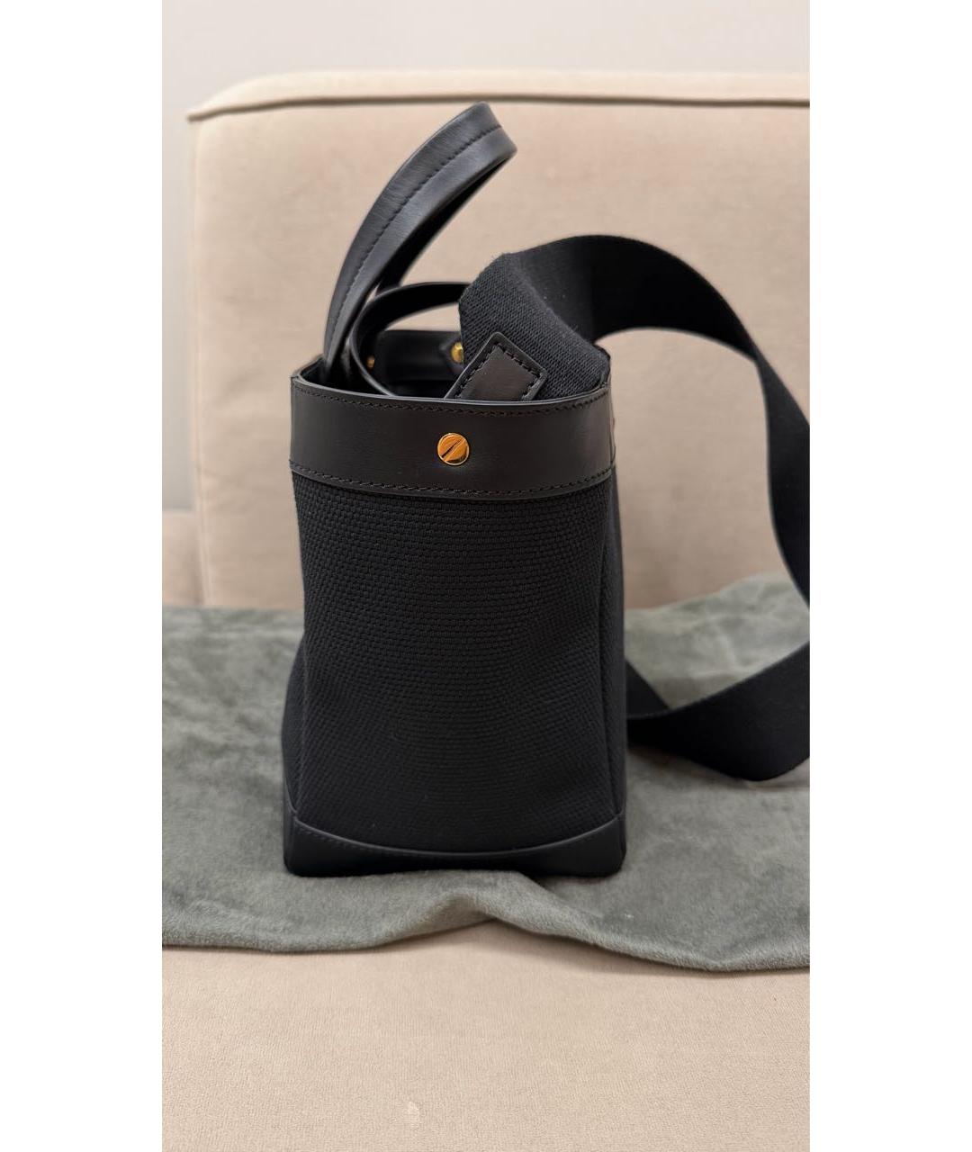 TOM FORD Черная хлопковая сумка тоут, фото 3