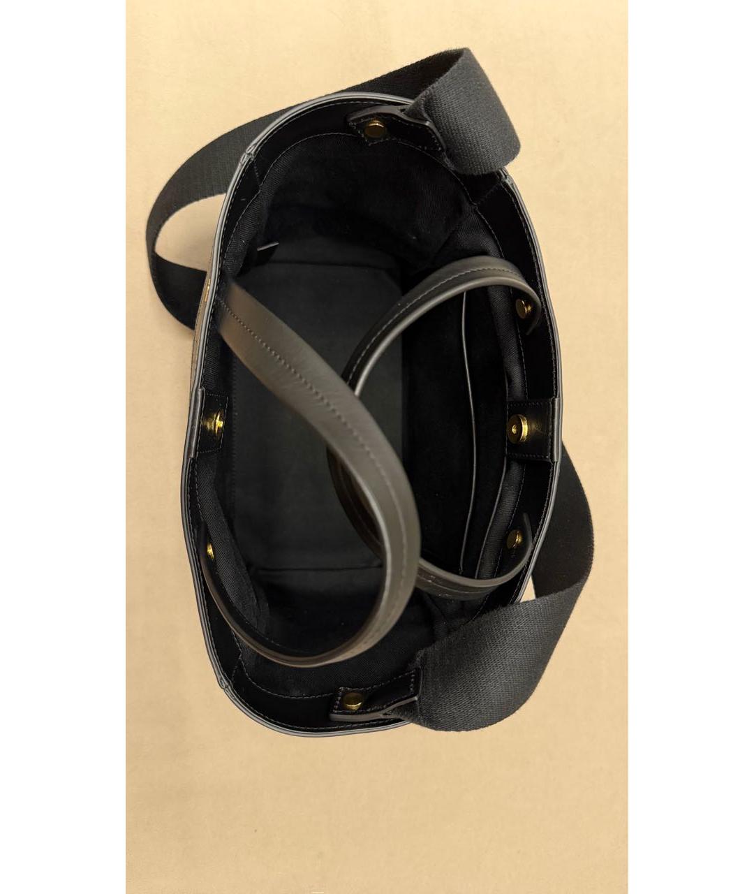 TOM FORD Черная хлопковая сумка тоут, фото 4