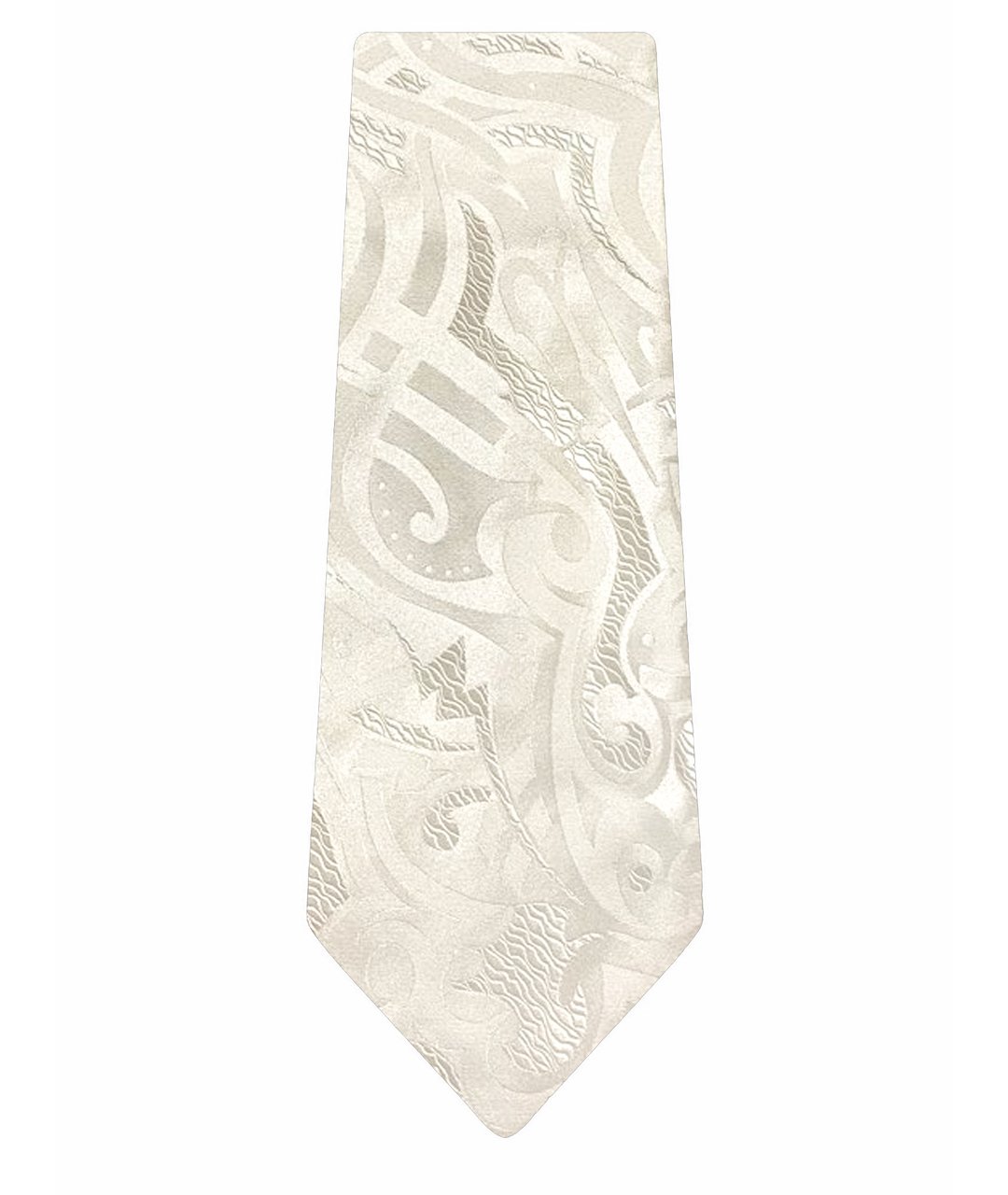 JOHN RICHMOND Бежевый шелковый галстук, фото 1
