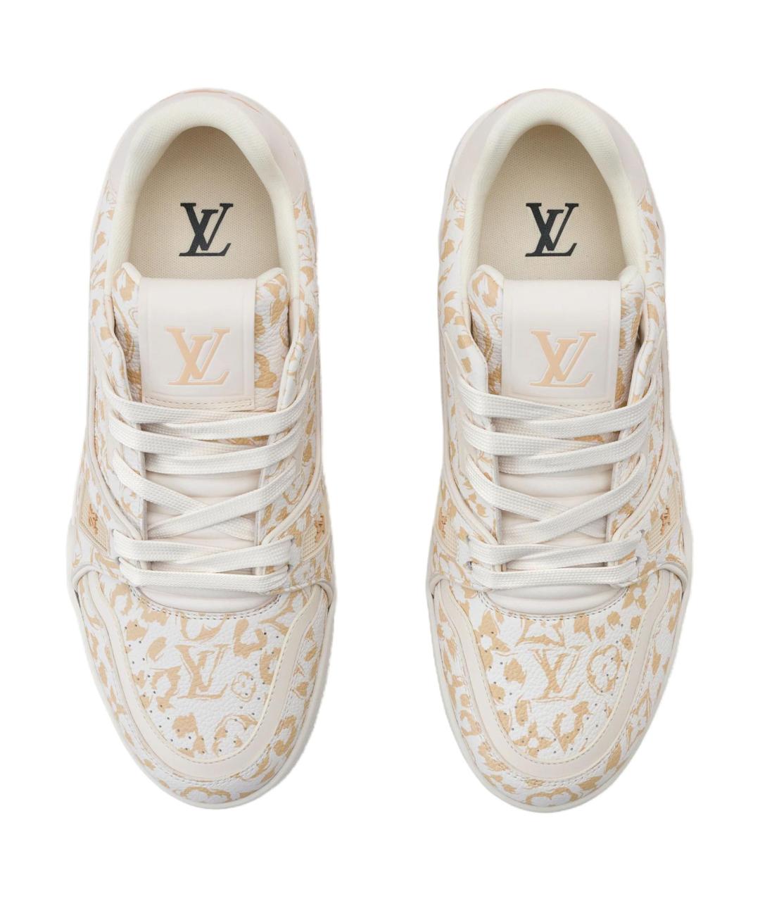 LOUIS VUITTON Бежевые кроссовки, фото 4