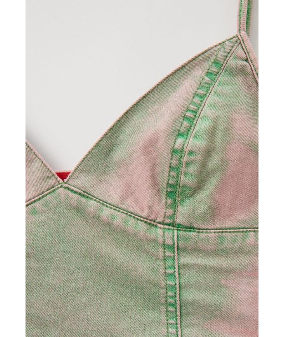 DIESEL Розовая деним майка, фото 5