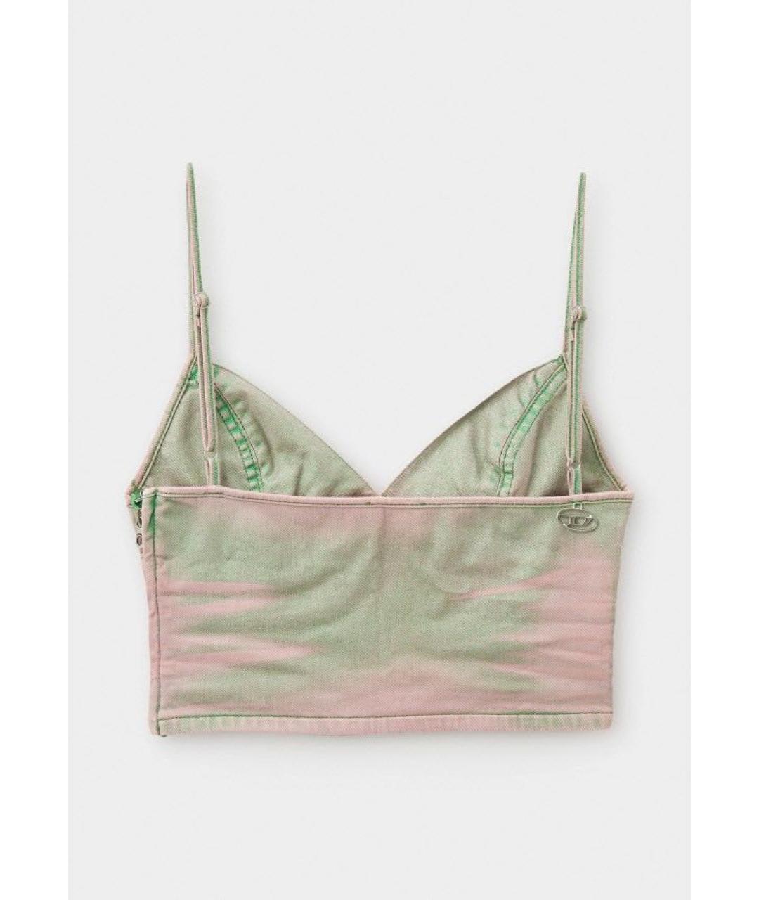 DIESEL Розовая деним майка, фото 4