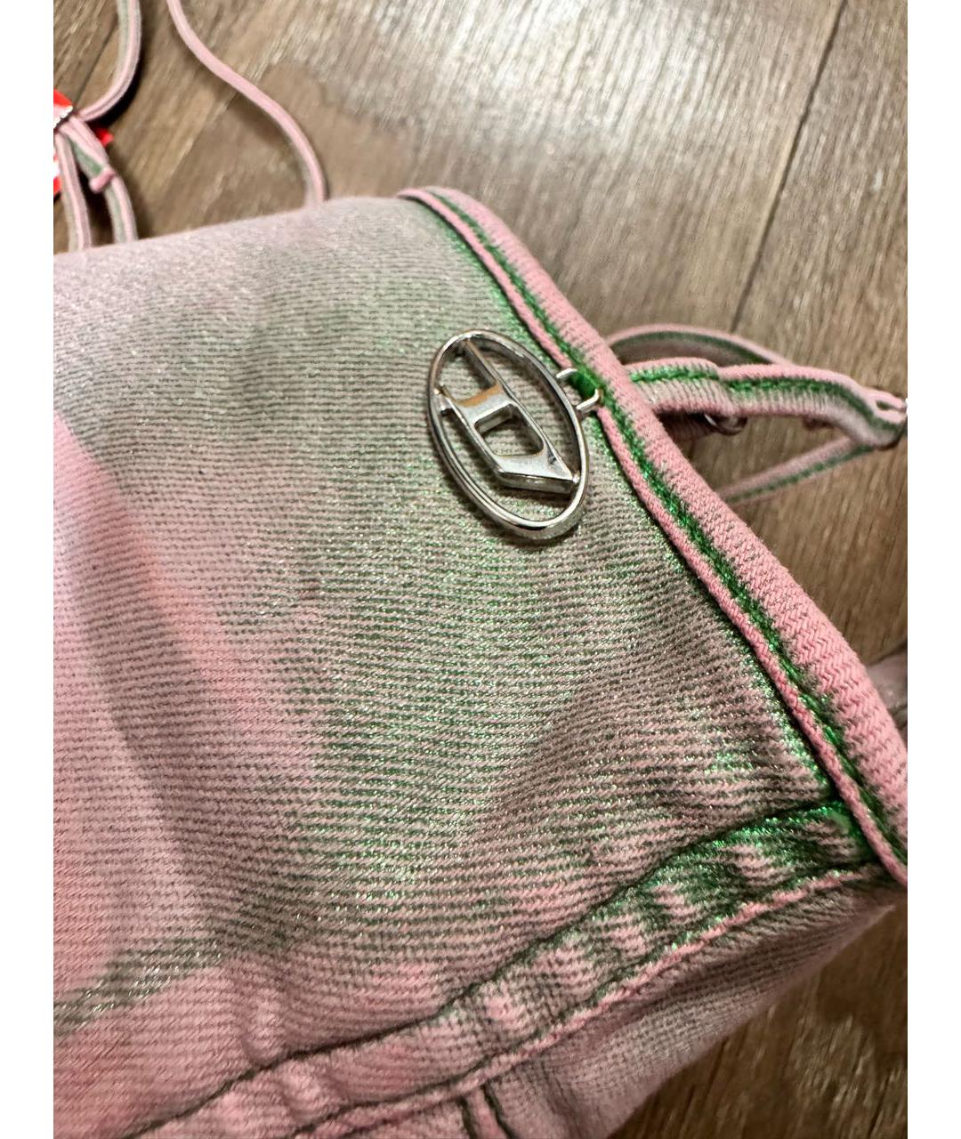 DIESEL Розовая деним майка, фото 8