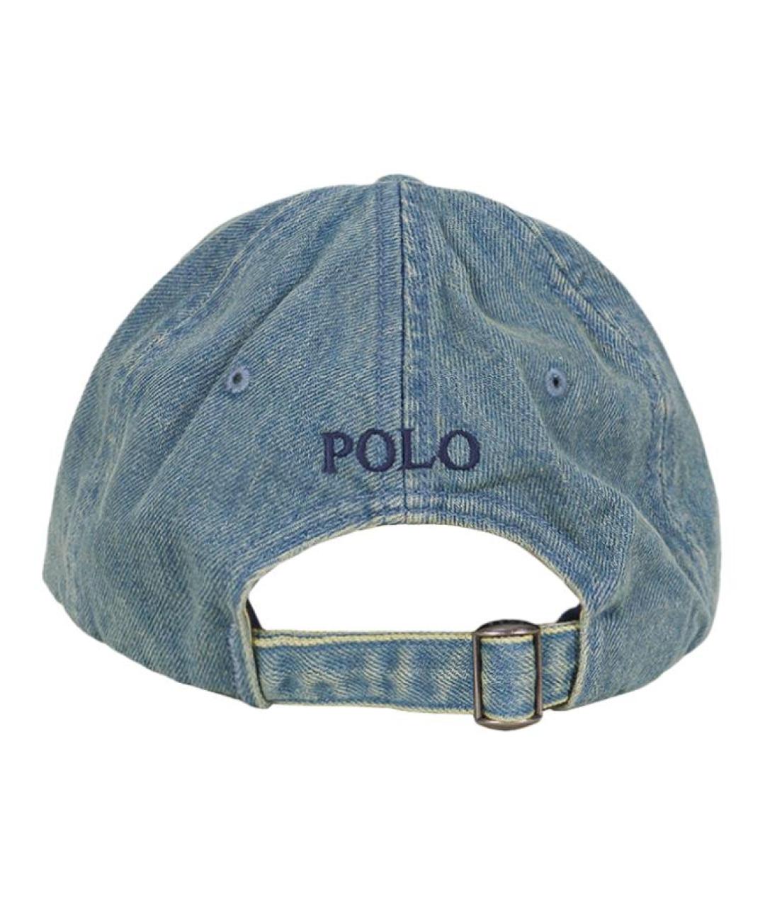 POLO RALPH LAUREN Синяя хлопковая кепка, фото 3