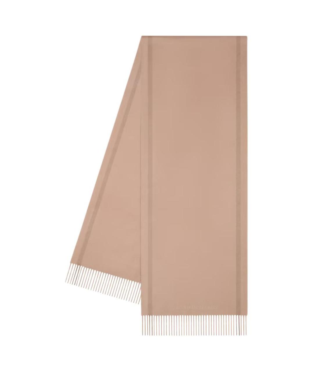 LOUIS VUITTON Бежевый кашемировый шарф, фото 1
