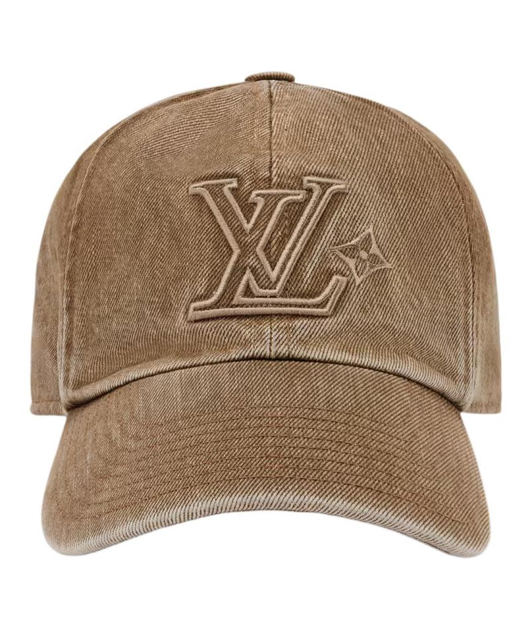 LOUIS VUITTON Коричневая хлопковая кепка/бейсболка, фото 2