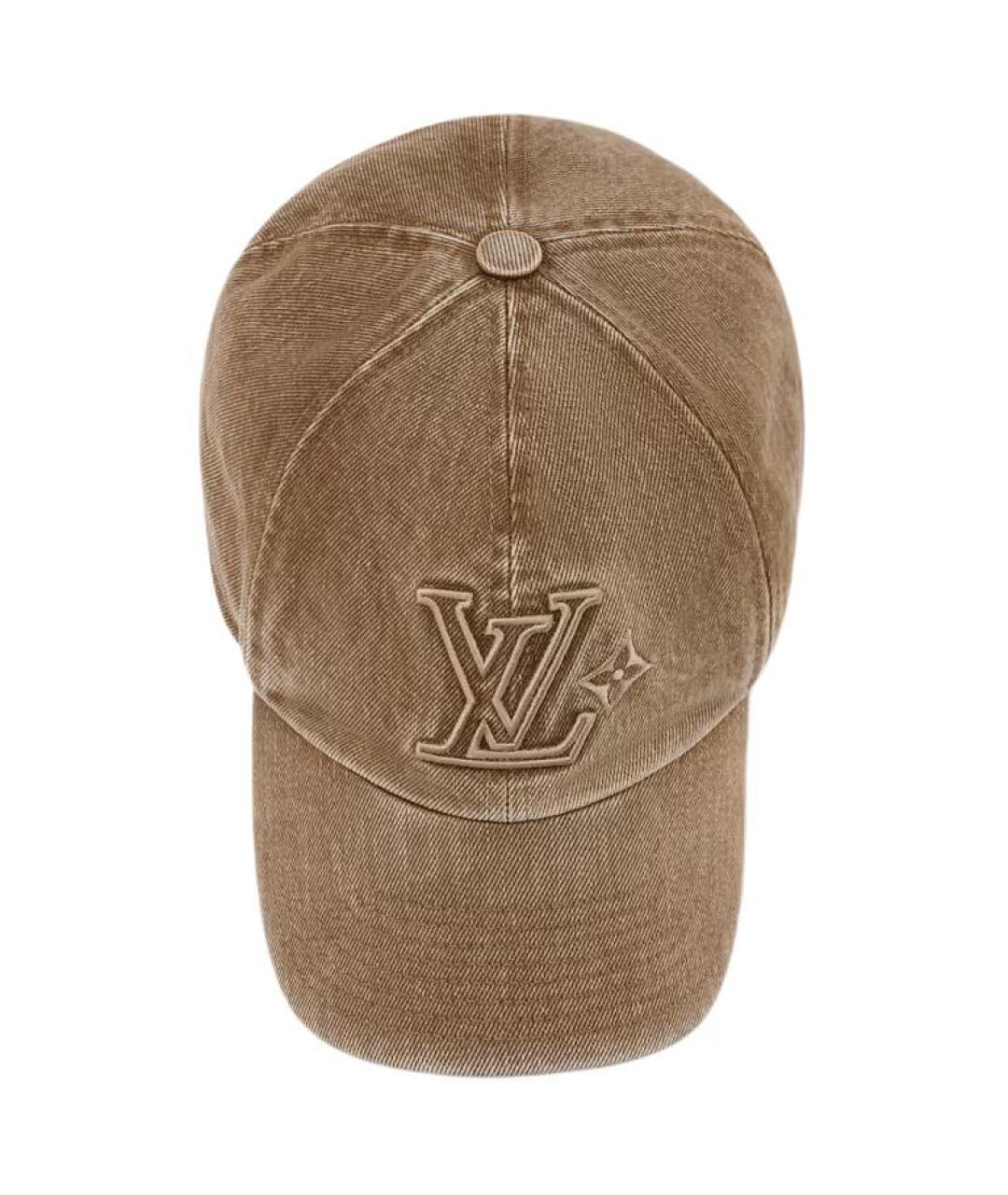 LOUIS VUITTON Коричневая хлопковая кепка/бейсболка, фото 3