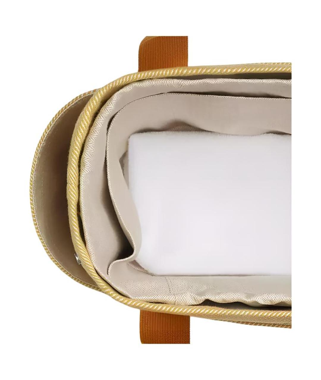 HERMES Горчичная шерстяная сумка через плечо, фото 4