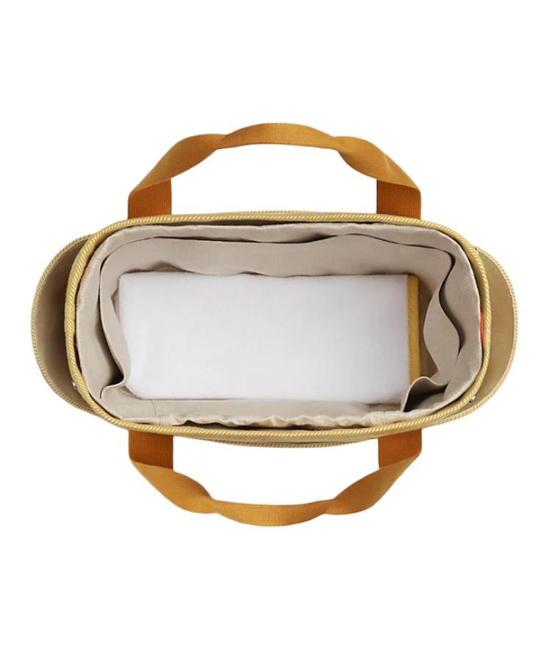 HERMES Горчичная шерстяная сумка через плечо, фото 3