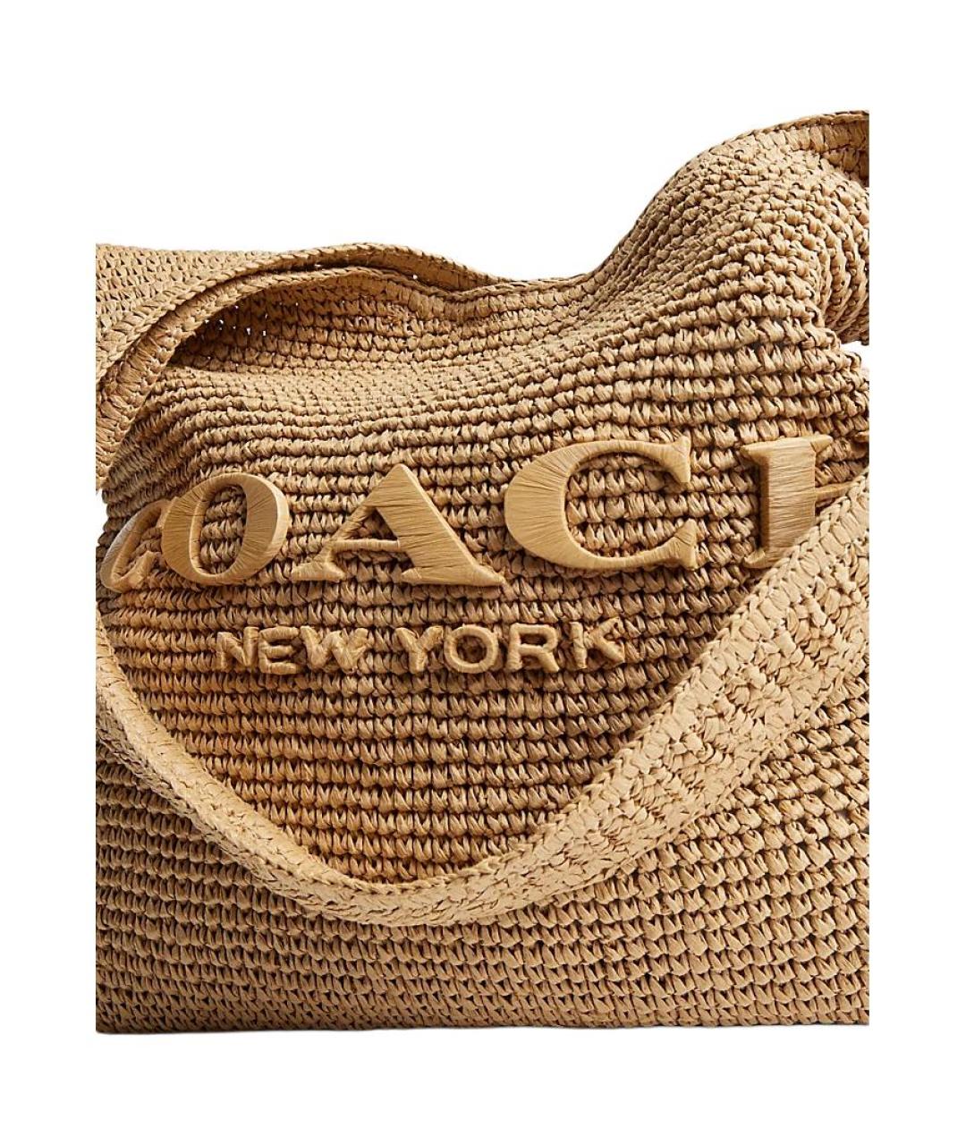 COACH Коричневая сумка через плечо, фото 5