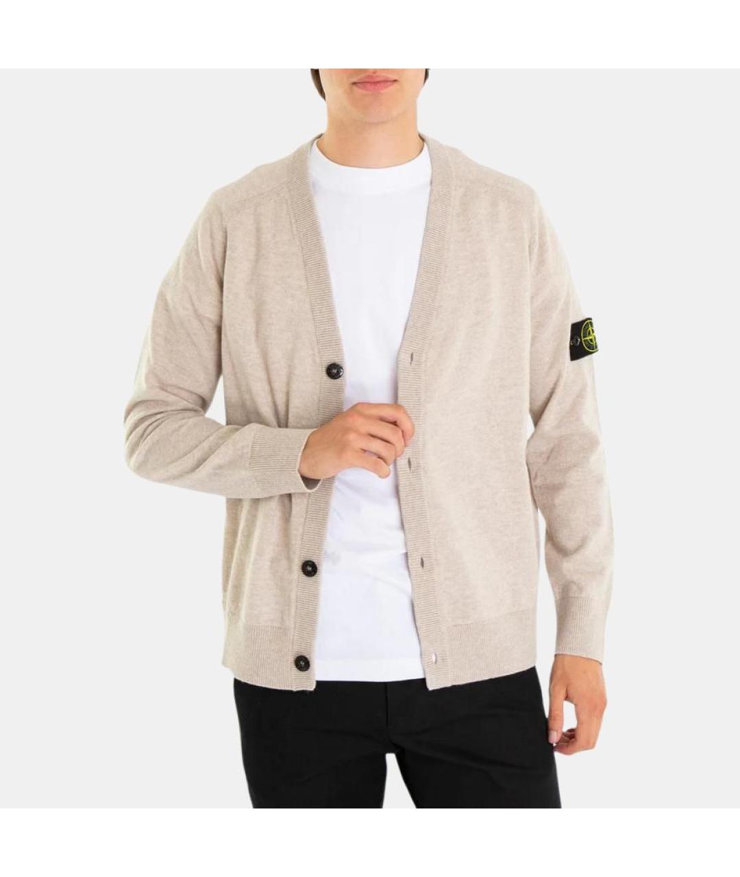 STONE ISLAND Коричневый кардиган, фото 5