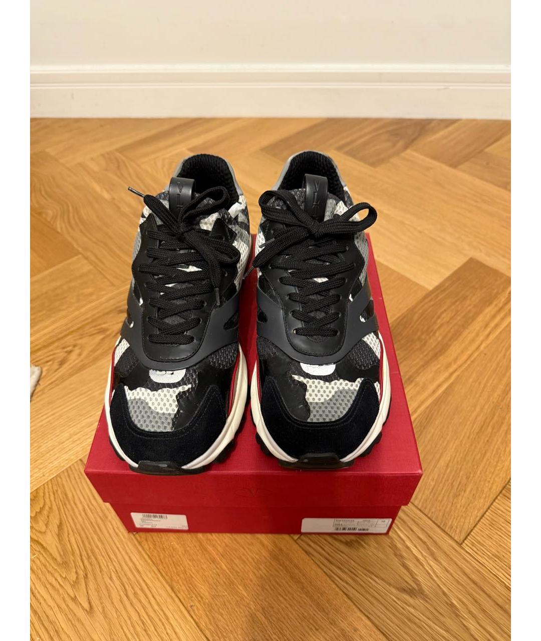 VALENTINO Кожаные низкие кроссовки / кеды, фото 2