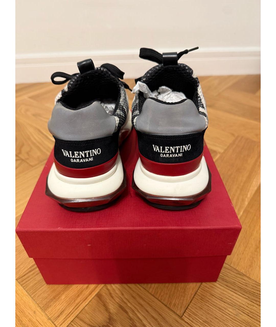 VALENTINO Кожаные низкие кроссовки / кеды, фото 4