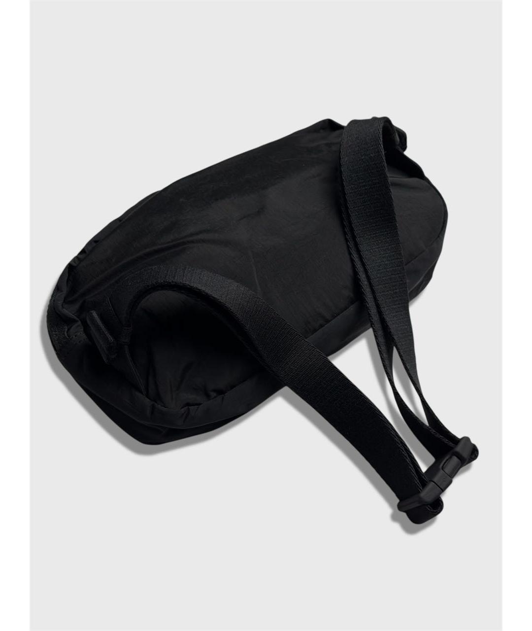 STONE ISLAND Черная тканевая поясная сумка, фото 5