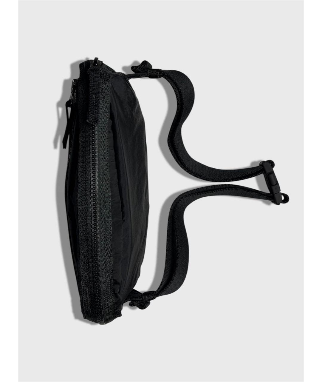 STONE ISLAND Черная тканевая поясная сумка, фото 4