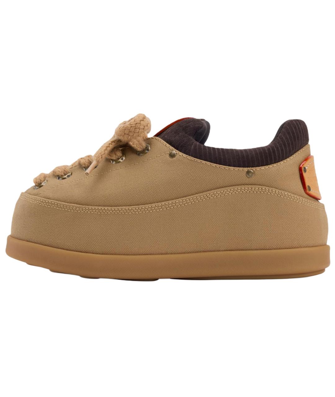 LOUIS VUITTON Коричневые высокие ботинки, фото 2