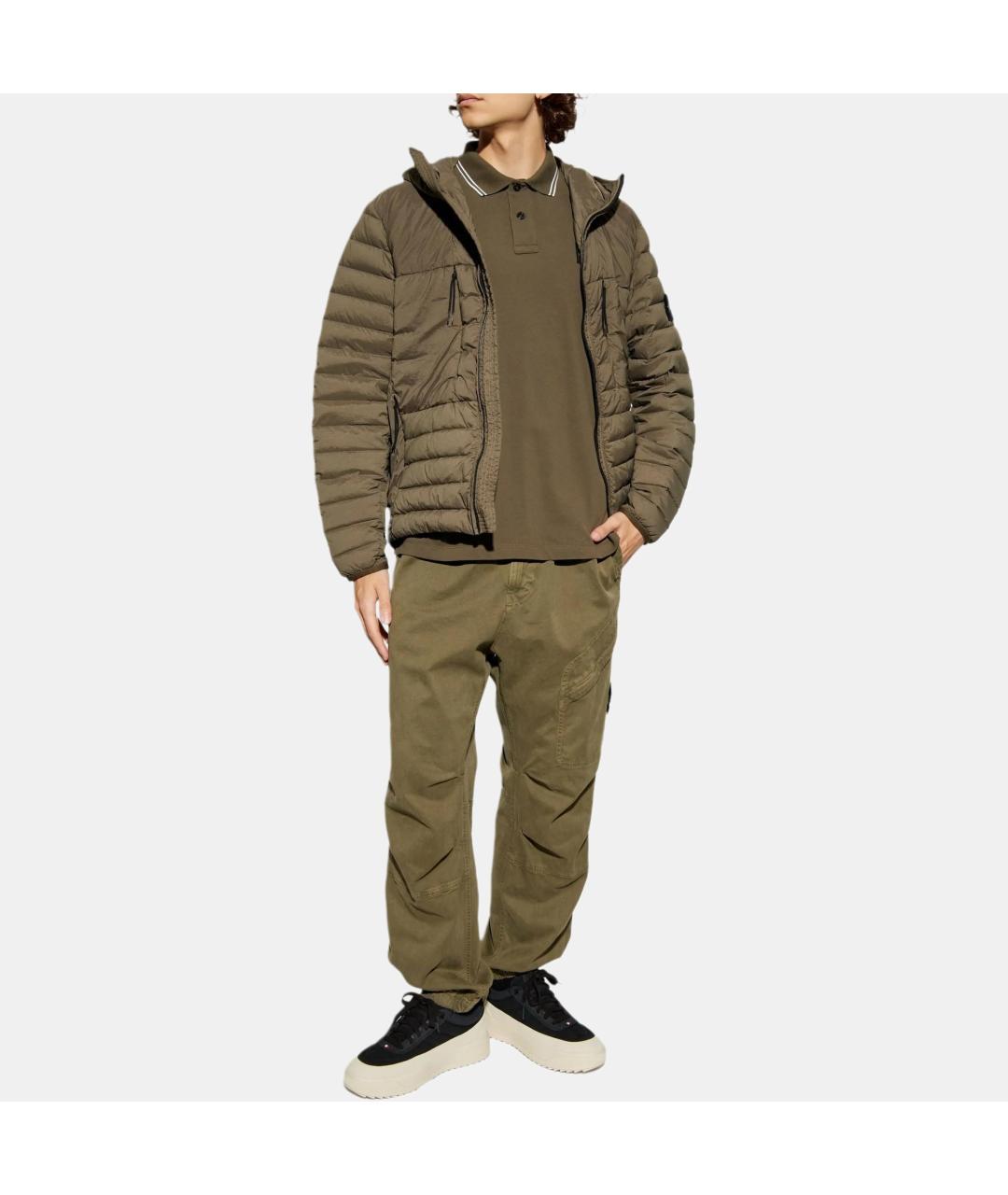STONE ISLAND Коричневые повседневные брюки, фото 2
