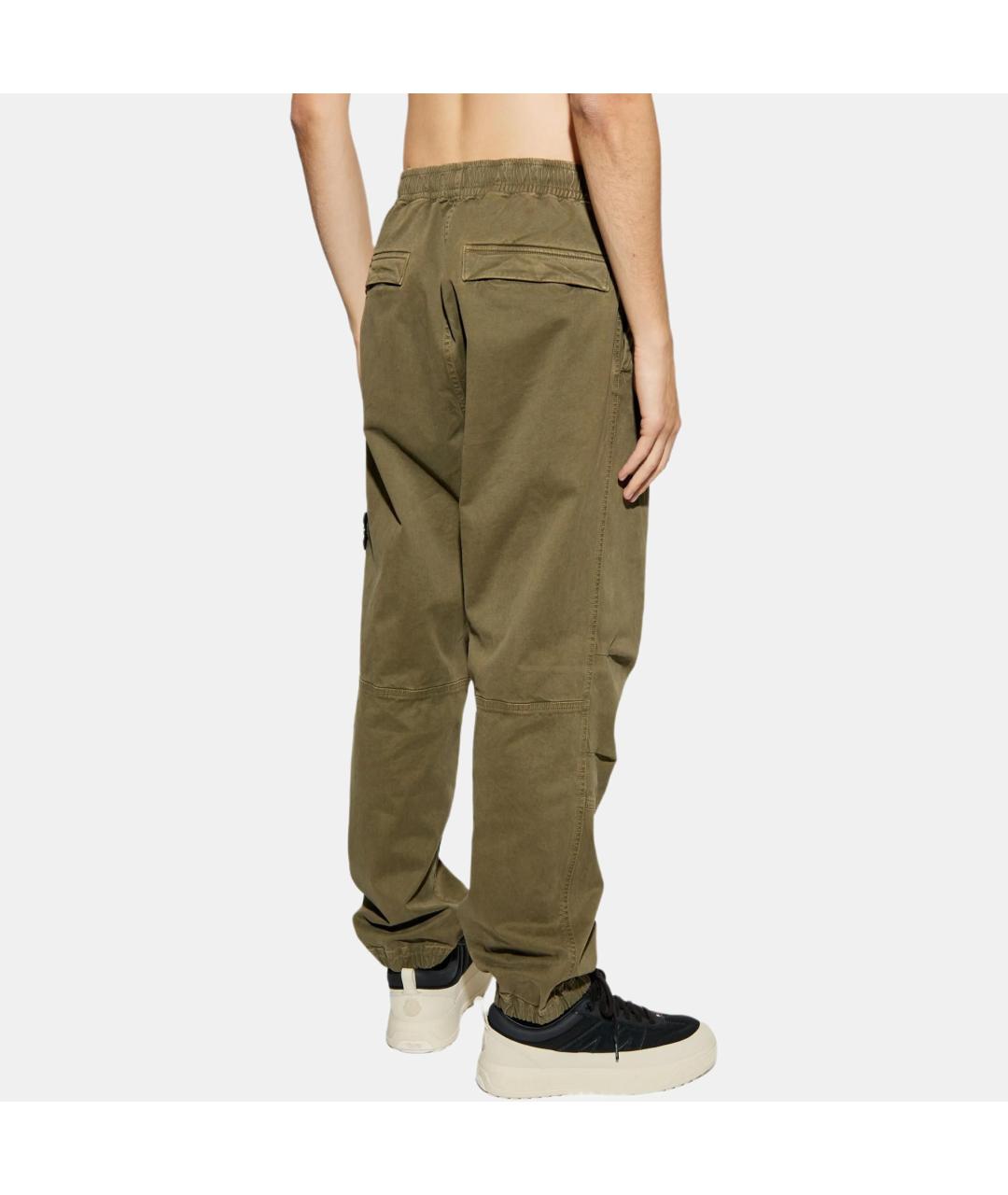 STONE ISLAND Коричневые повседневные брюки, фото 4