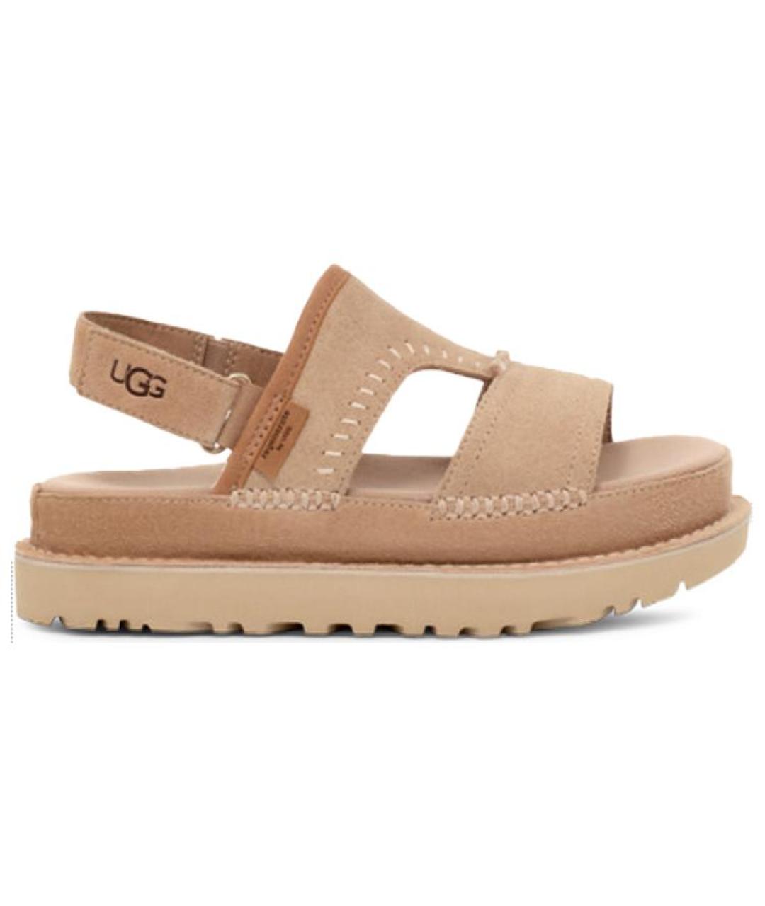 UGG Коричневые замшевые сандалии, фото 8