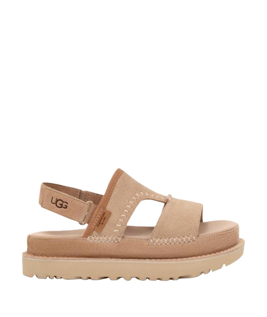 UGG Коричневые замшевые сандалии, фото 1