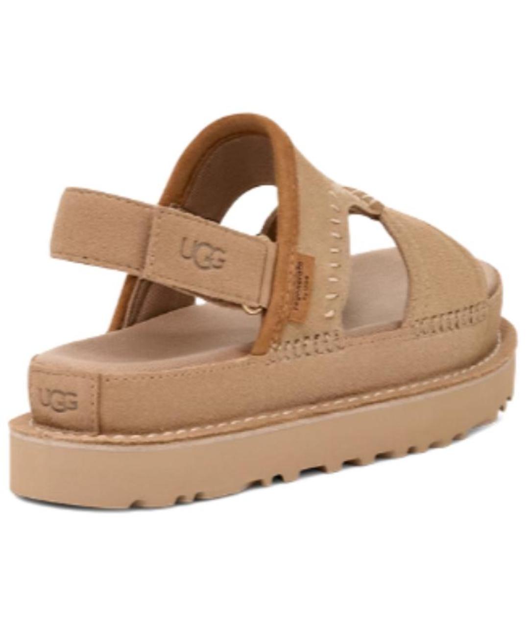 UGG Коричневые замшевые сандалии, фото 4