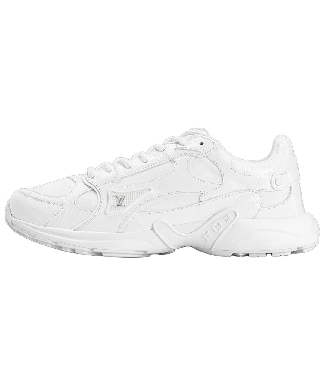 LOUIS VUITTON Белые кожаные кроссовки, фото 2