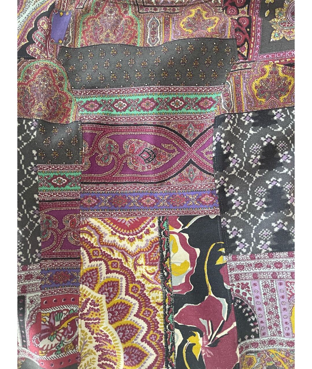 ETRO Фиолетовое шерстяное повседневное платье, фото 5