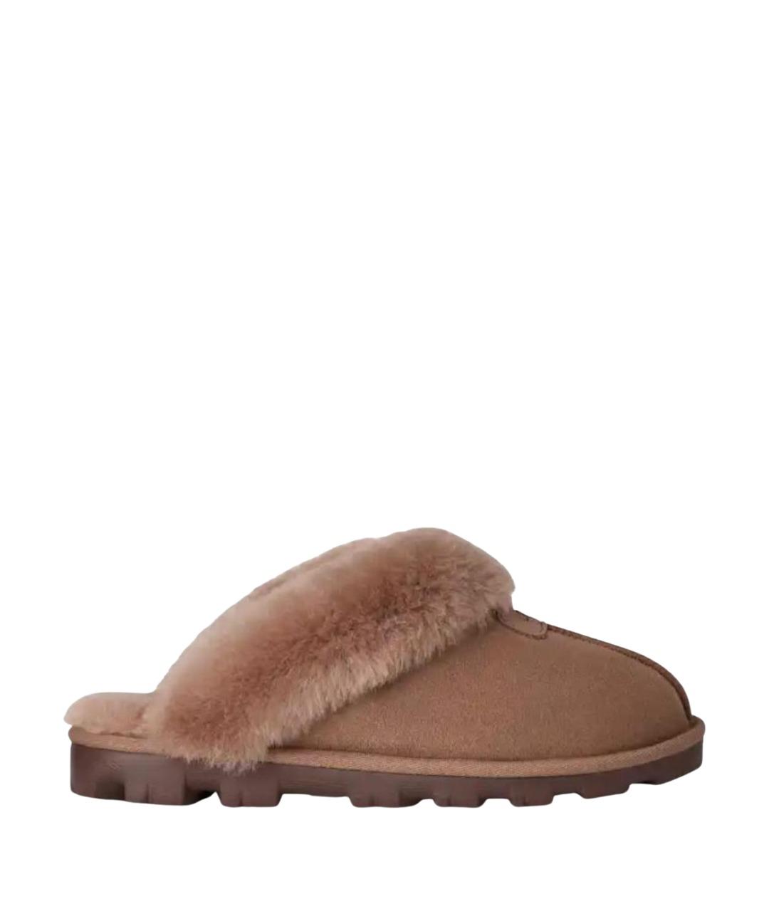 UGG Коричневые замшевые мюли, фото 1