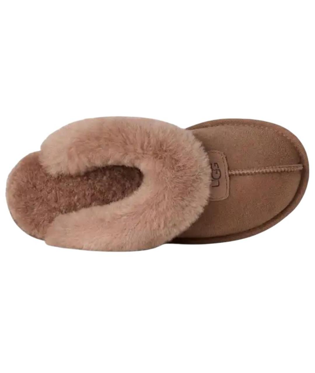 UGG Коричневые замшевые мюли, фото 5