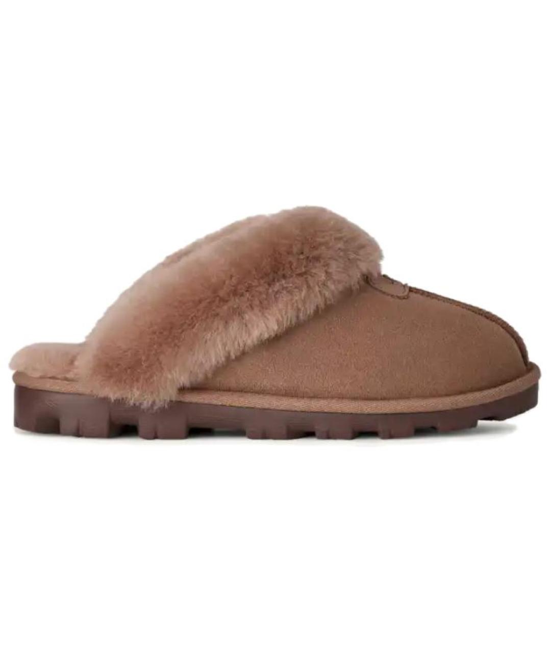 UGG Коричневые замшевые мюли, фото 2