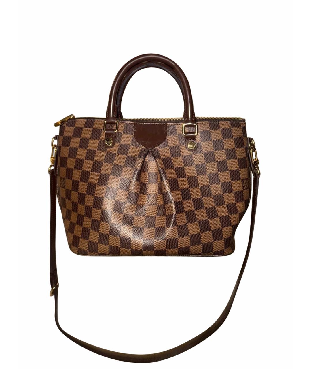 LOUIS VUITTON Коричневая сумка с короткими ручками, фото 1