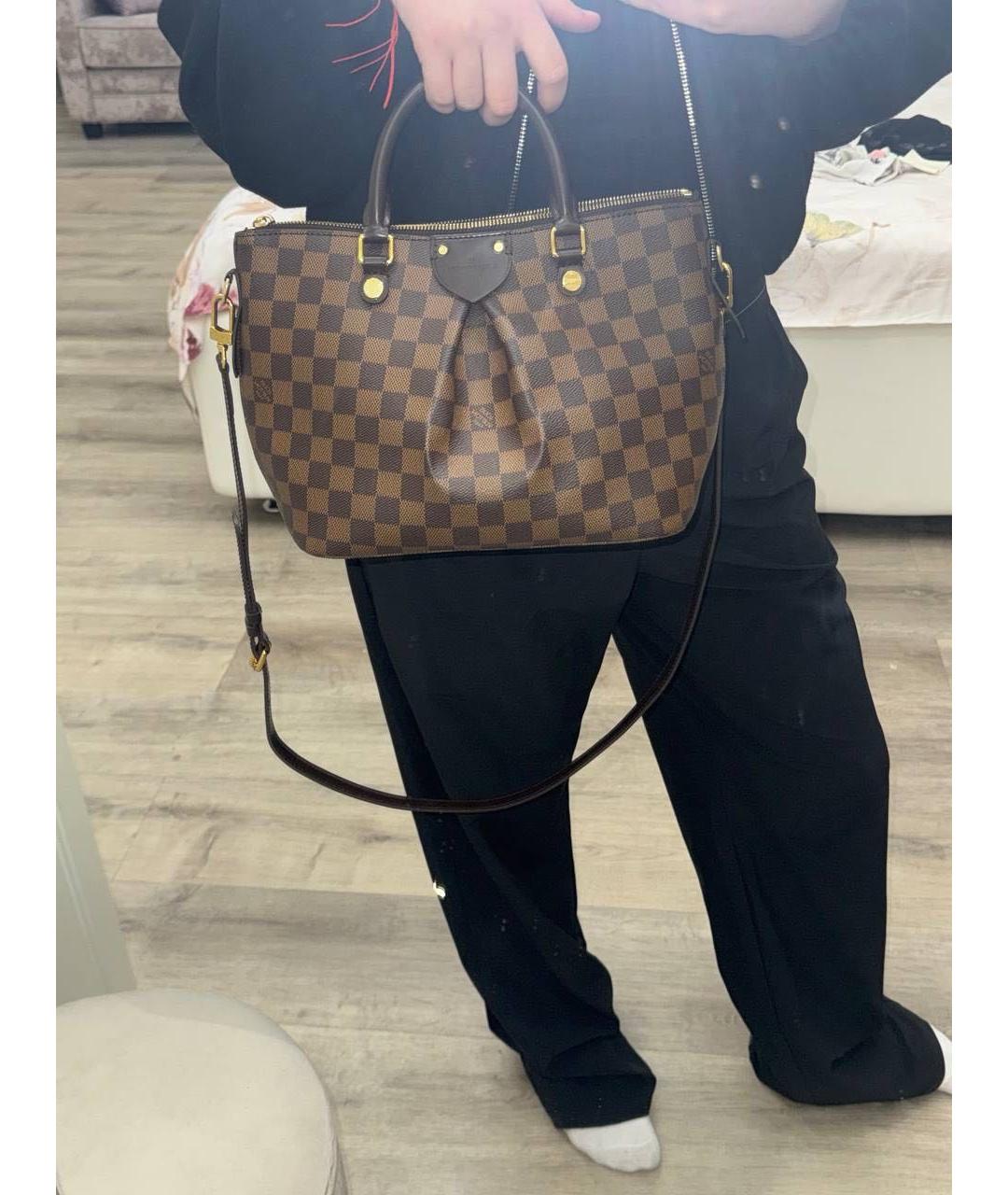 LOUIS VUITTON Коричневая сумка с короткими ручками, фото 2