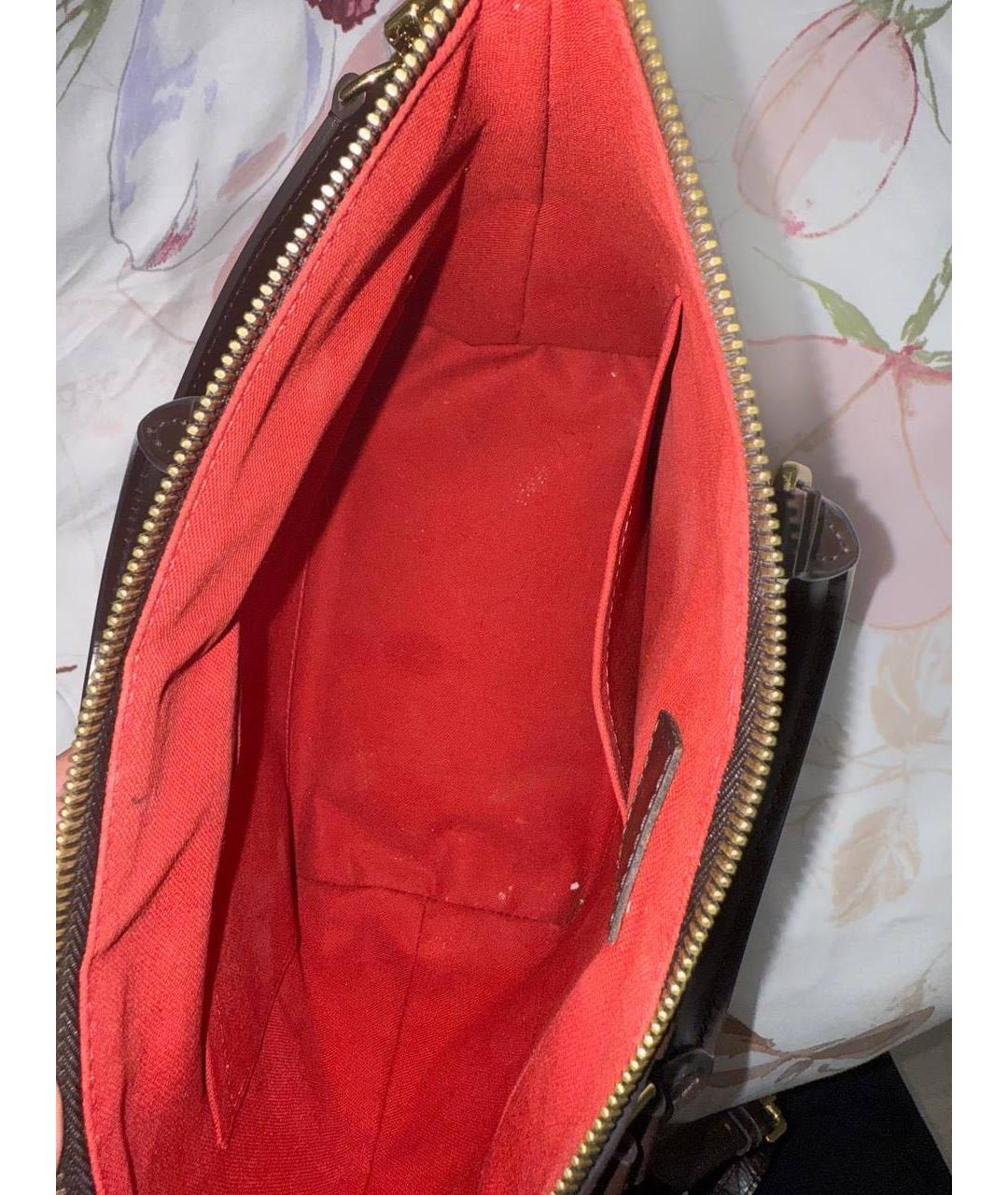 LOUIS VUITTON Коричневая сумка с короткими ручками, фото 4