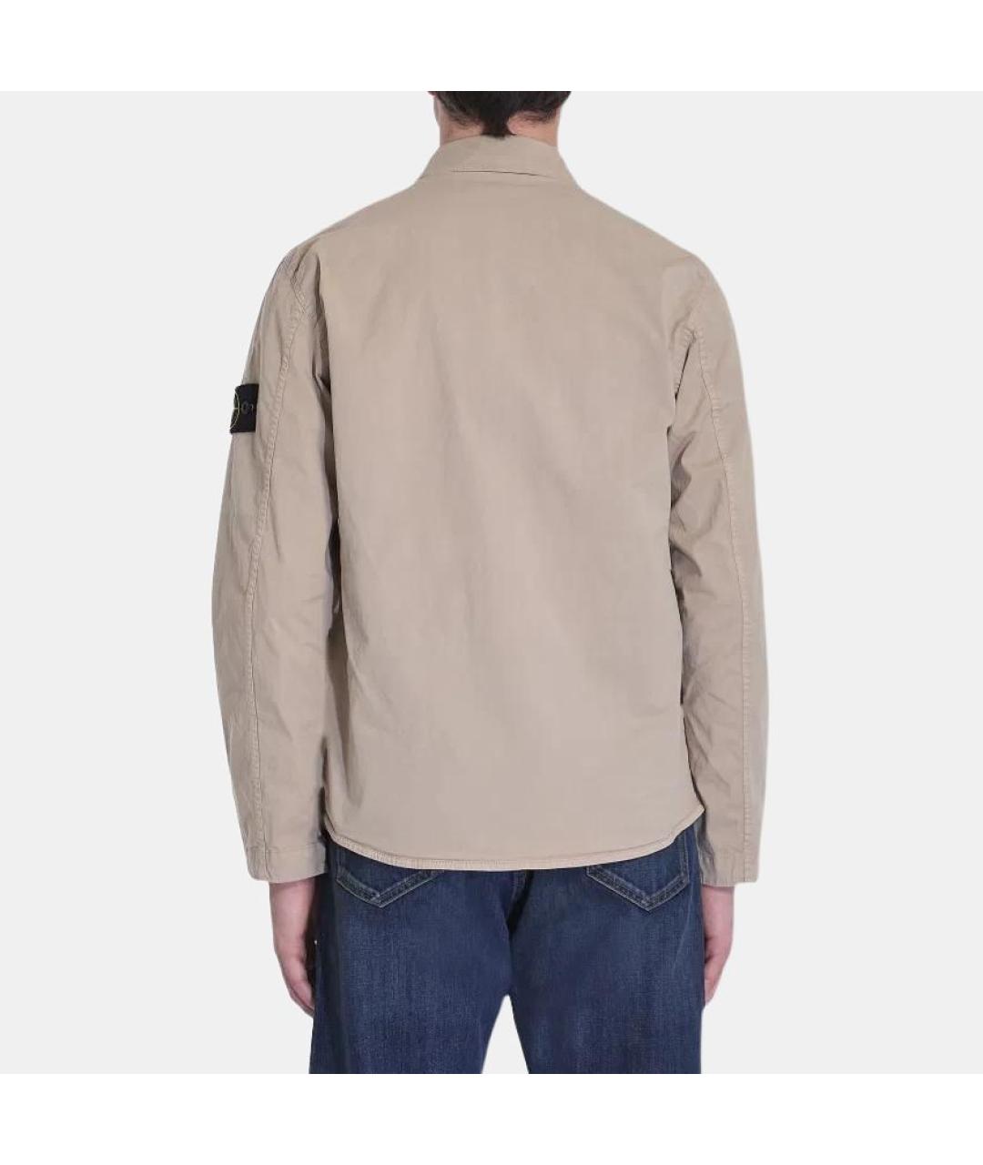 STONE ISLAND Коричневая классическая рубашка, фото 4
