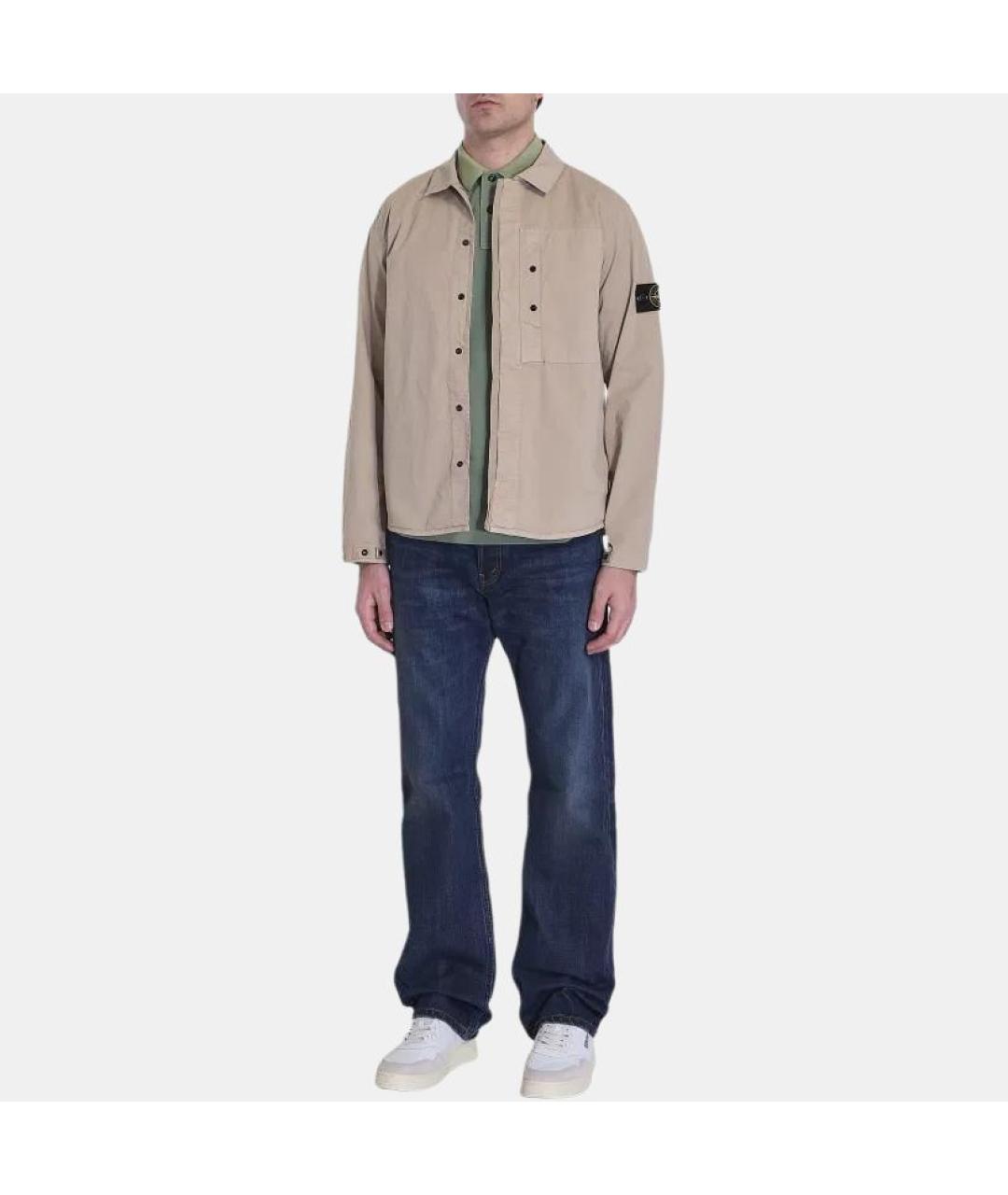 STONE ISLAND Коричневая классическая рубашка, фото 5