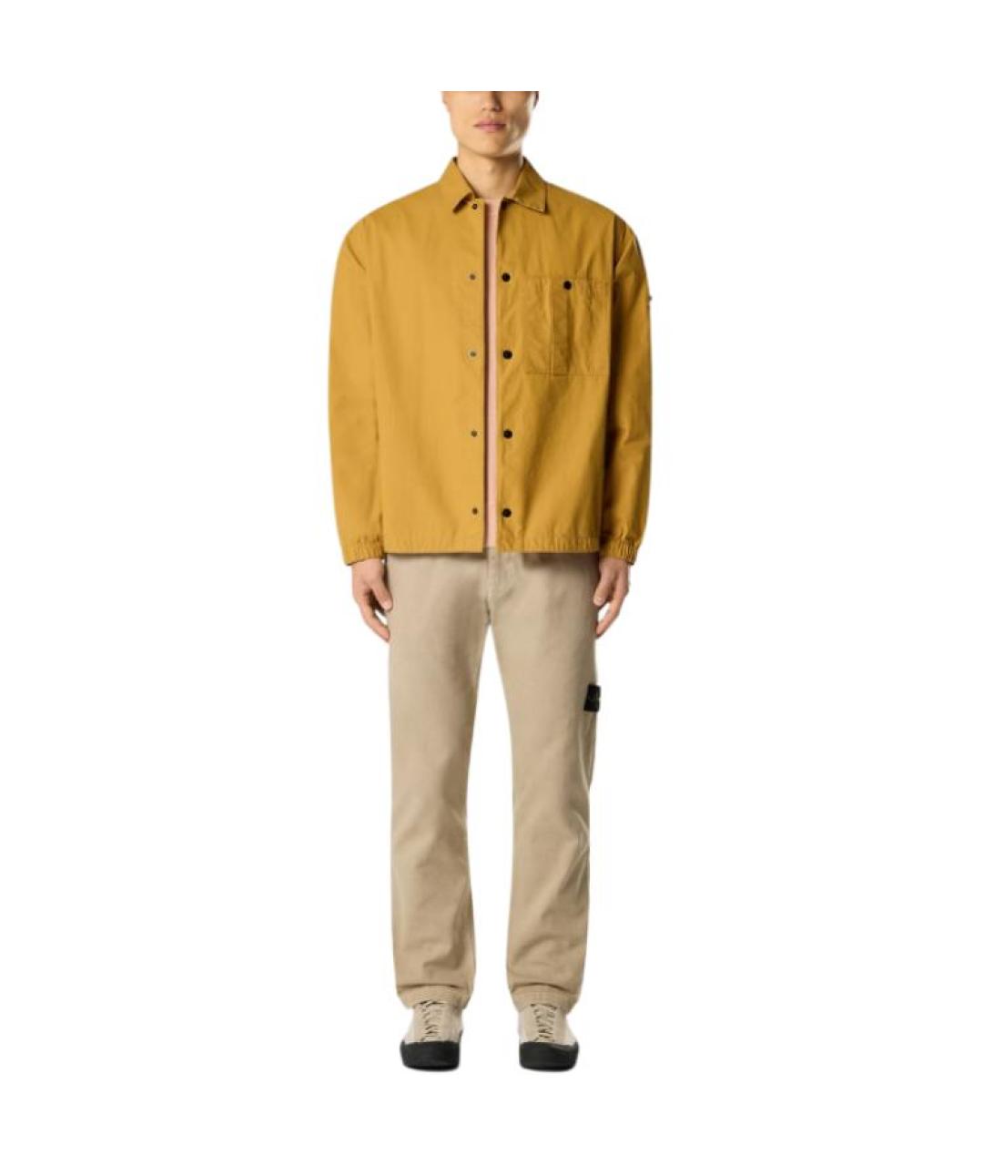 STONE ISLAND Бежевые повседневные брюки, фото 3