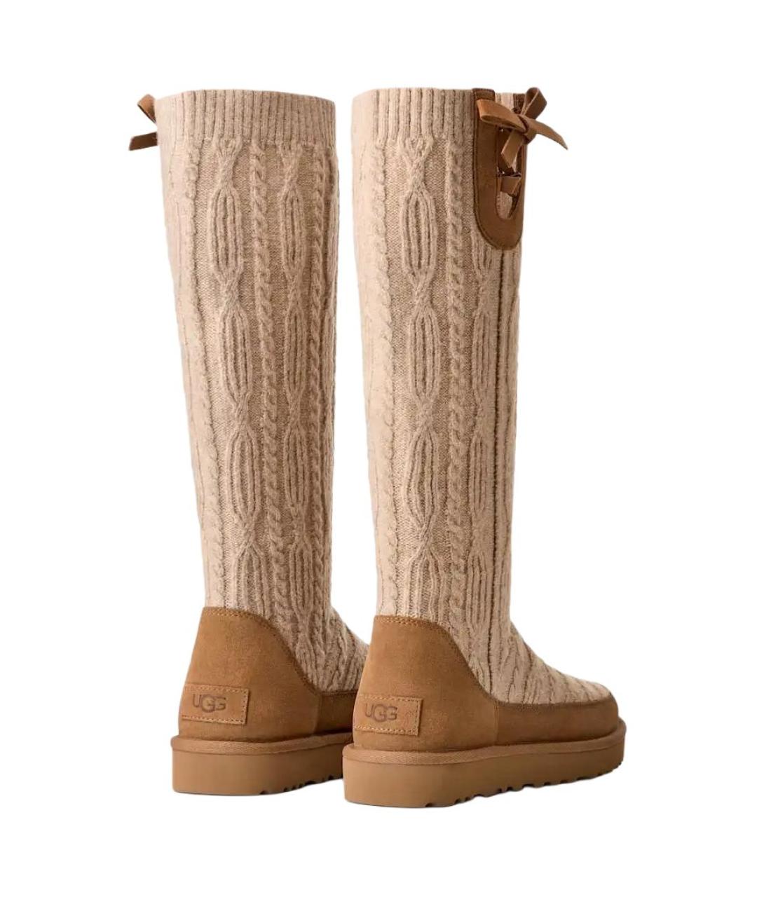 UGG Коричневые замшевые сапоги, фото 4