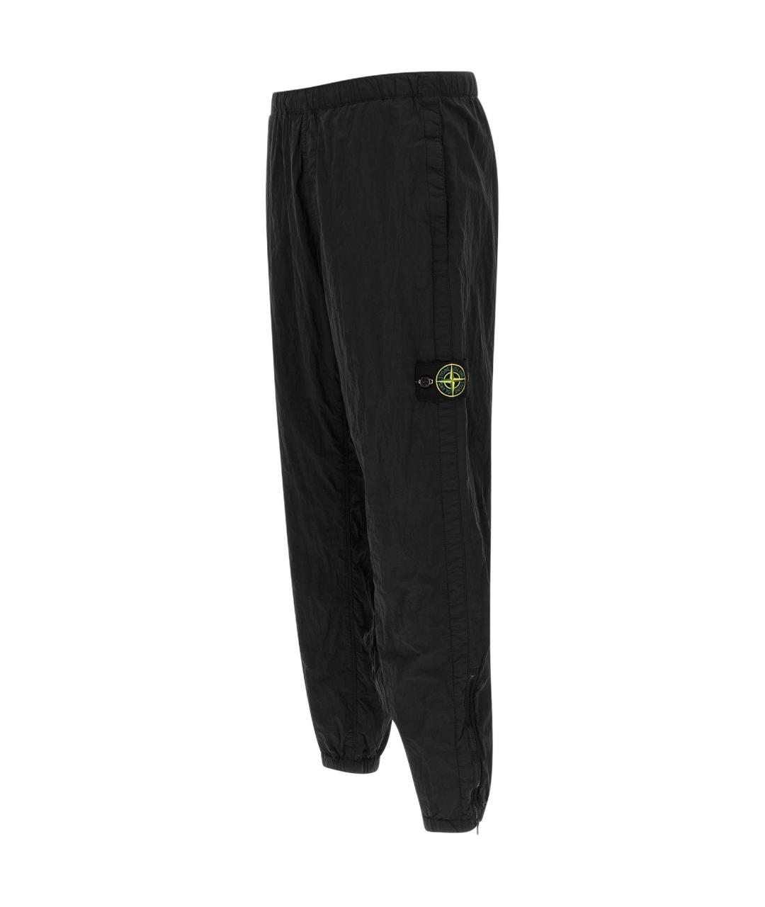 STONE ISLAND Черные повседневные брюки, фото 3