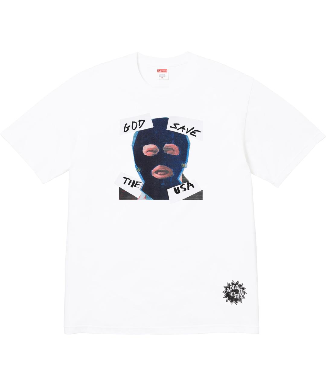 SUPREME Белая футболка, фото 1