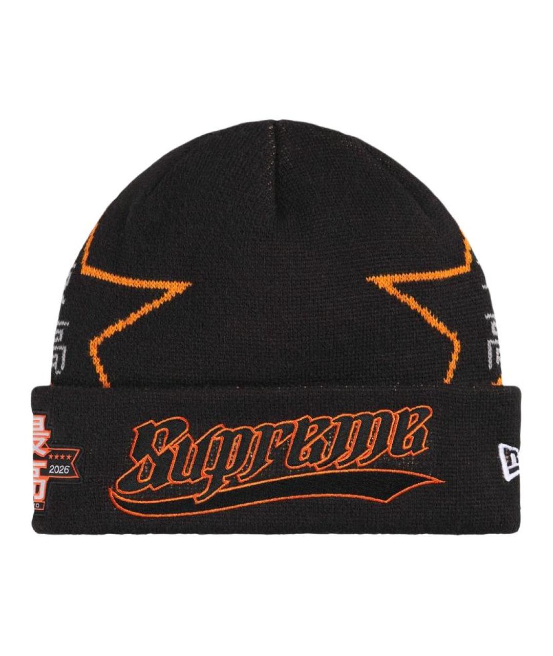 SUPREME Черная шапка, фото 1
